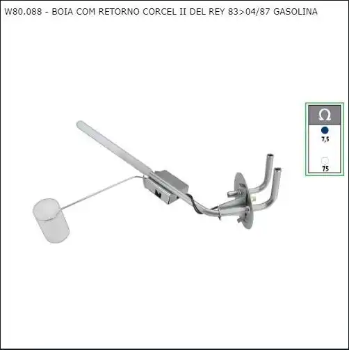 BOIA TANQUE CORCEL II DEL REY 83/87