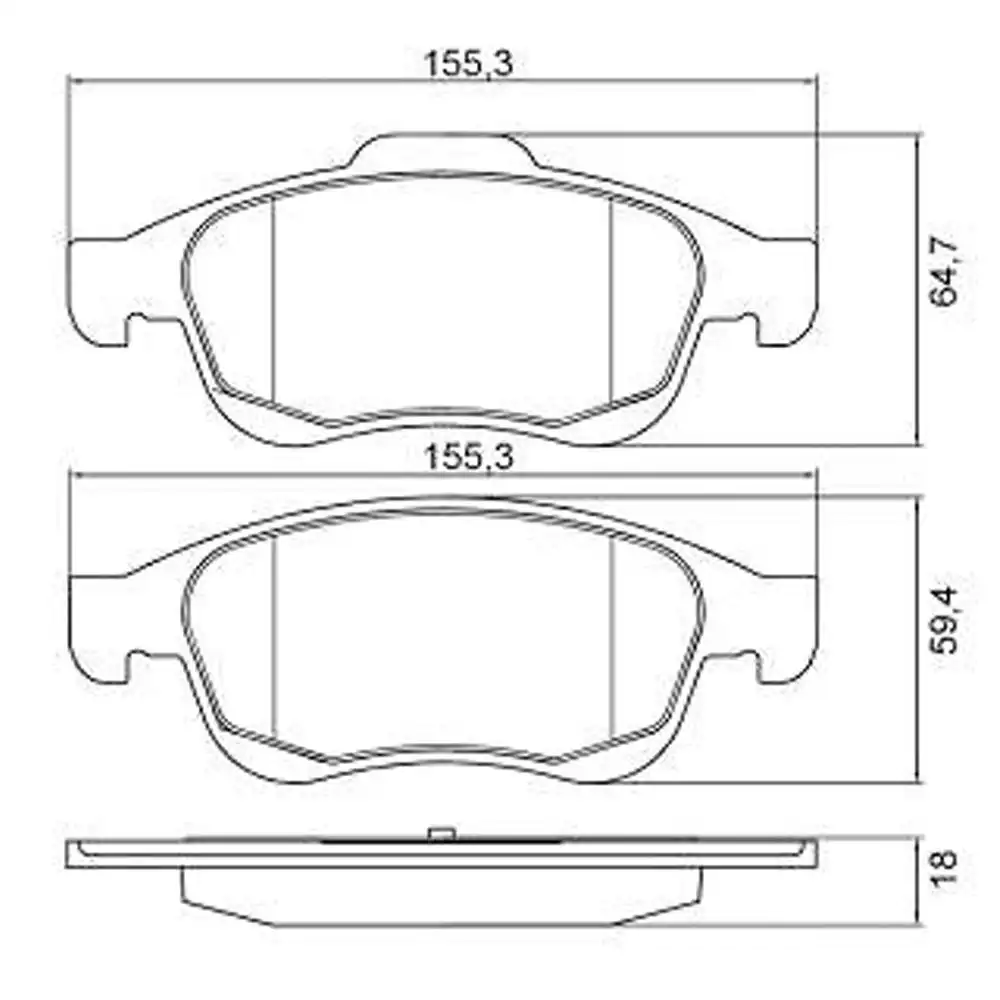 PASTILHA FREIO DIANTEIRA RENAULT DUSTER 2.0 16V 2012/ C/CER