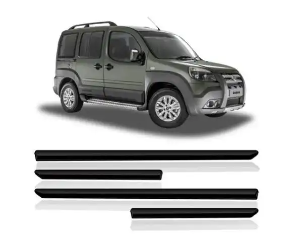FRISO LATERAL FIAT DOBLO 2002 A 2010 PRETO