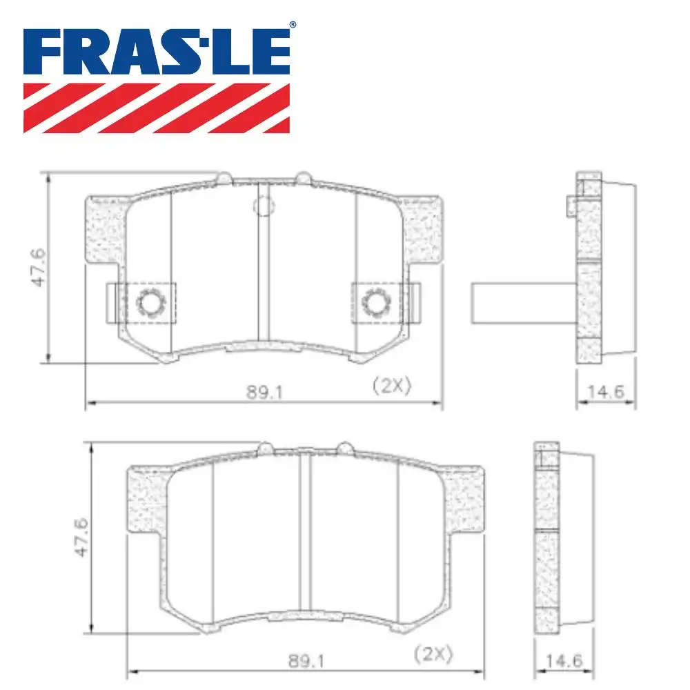 PASTILHA FREIO TRASEIRA HONDA NEW CIVIC 2006 A 2011 CERAMICA