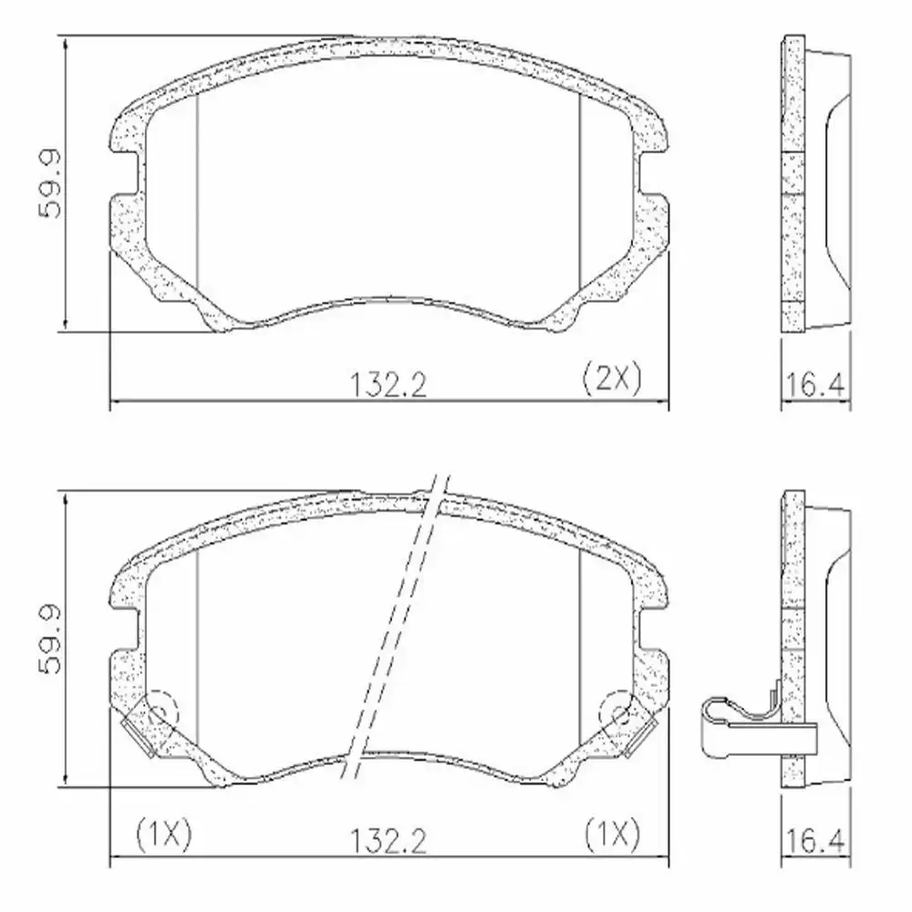 PASTILHA FREIO DIANTEIRA HYUNDAI TUCSON 2.0 2004/