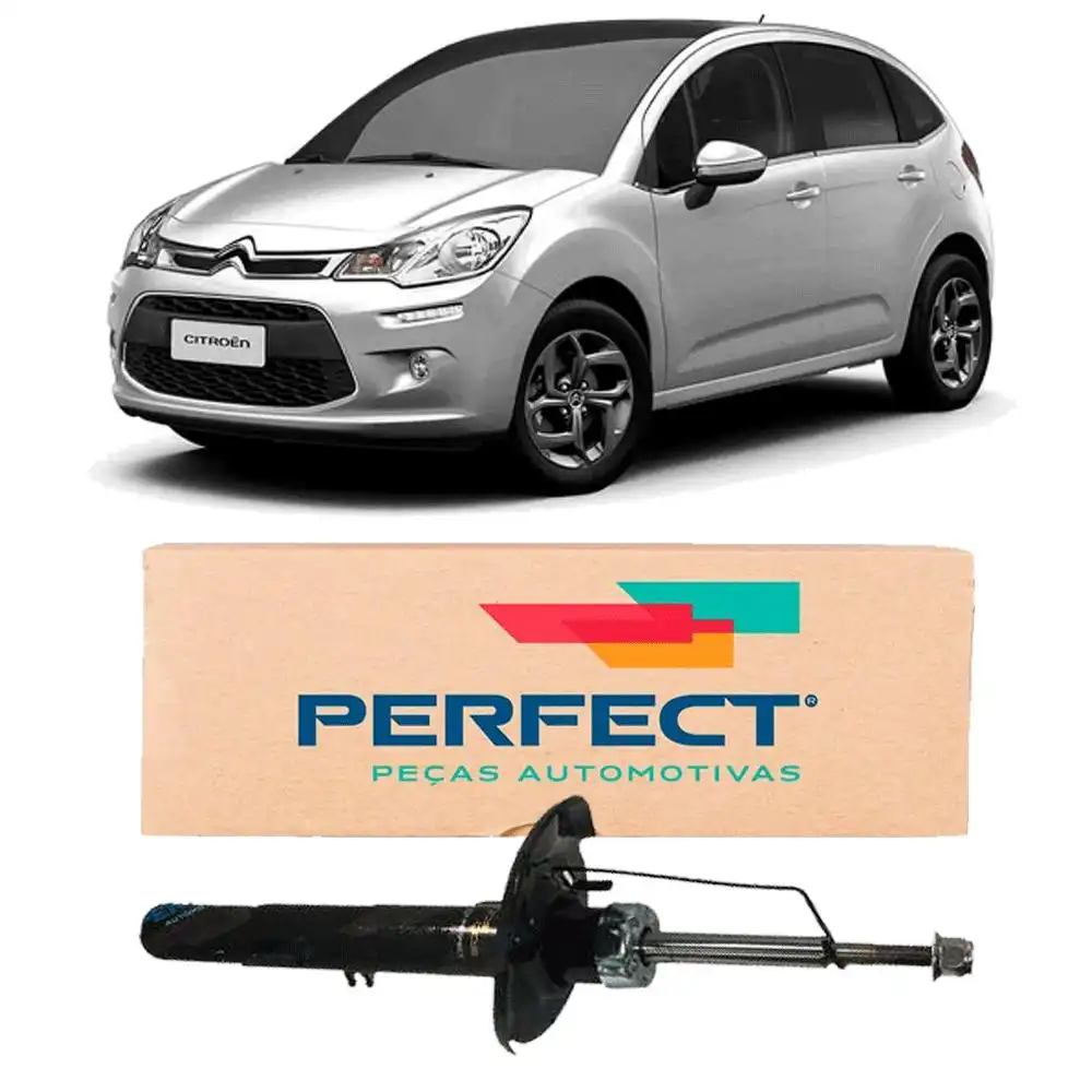 AMORTECEDOR DIANTEIRO CITROEN C3 2013 A 2021 ESQUERDO MANUAL
