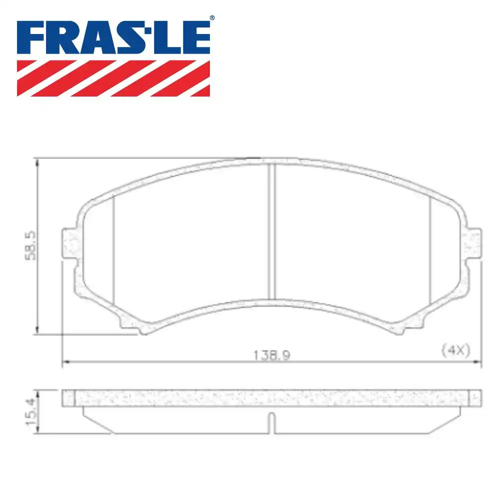 PASTILHA FREIO DIANTEIRA PAJERO FULL 2002/ SISTEMA AKEBONO