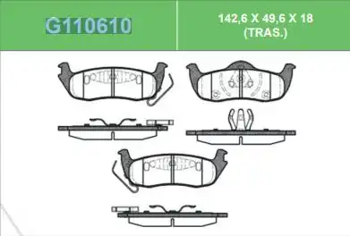 PASTILHA FREIO TRASEIRA JEEP GRAND CHEROKKE 4.7 V8 2005/