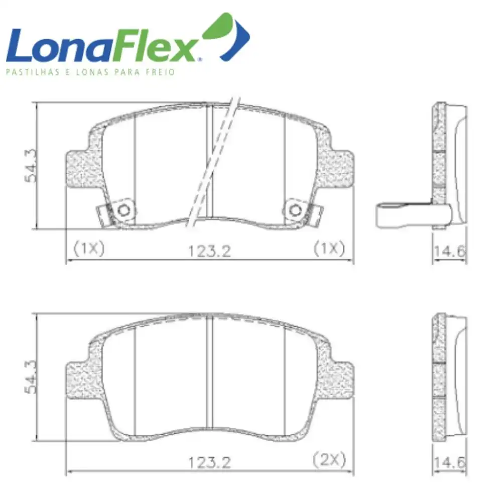 PASTILHA FREIO DIANTEIRA TOYOTA ETIOS 1.3 16V 2013/