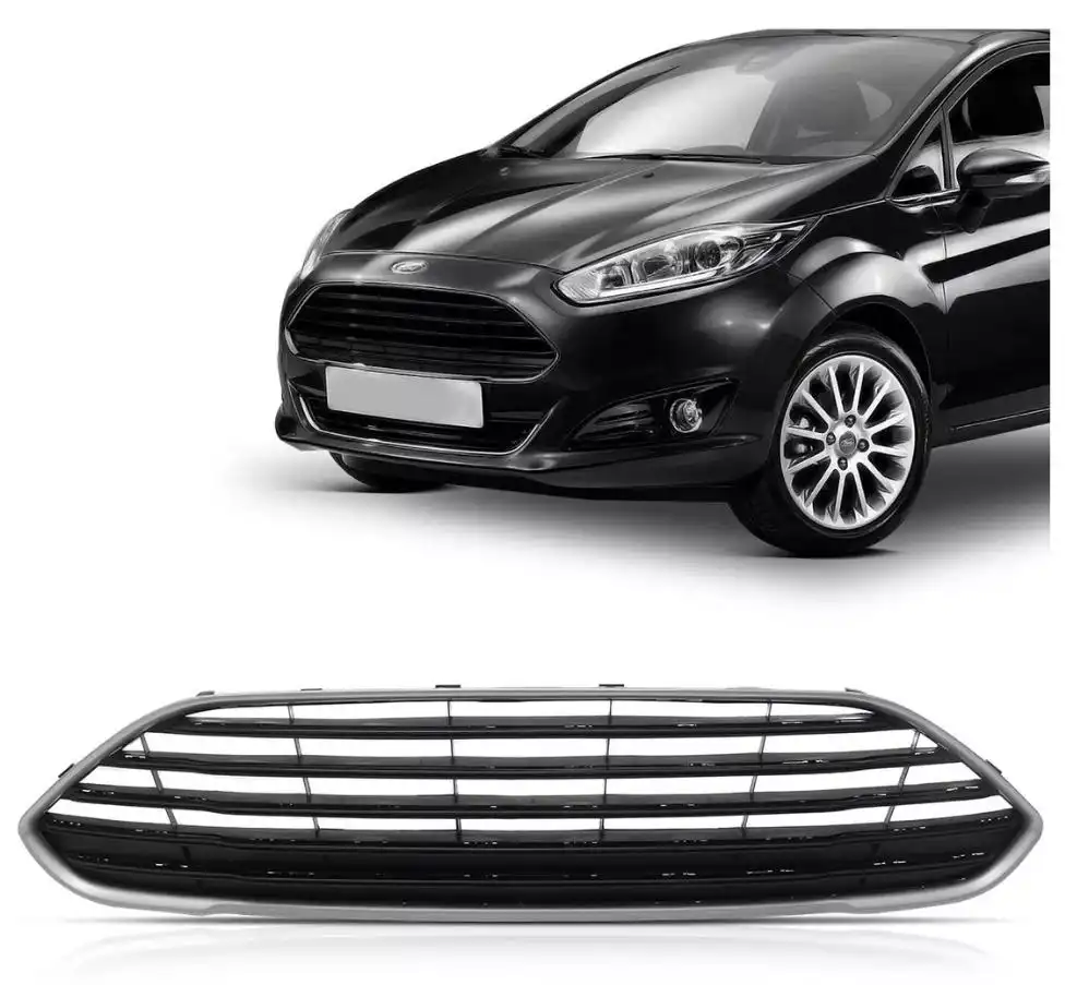GRADE RADIADOR NEW FIESTA 2014 EM DIANTE PRETA S/ FRISO