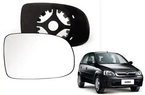 VIDRO ESPELHO CORSA 02/ DIR C/CARCACA