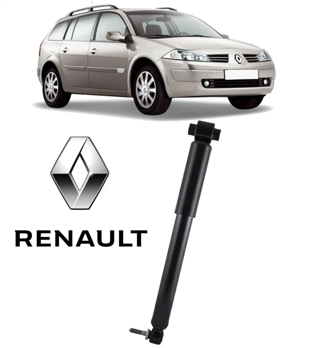 AMORTECEDOR TRASEIRO RENAULT MEGANE GRAND TOUR 2006/