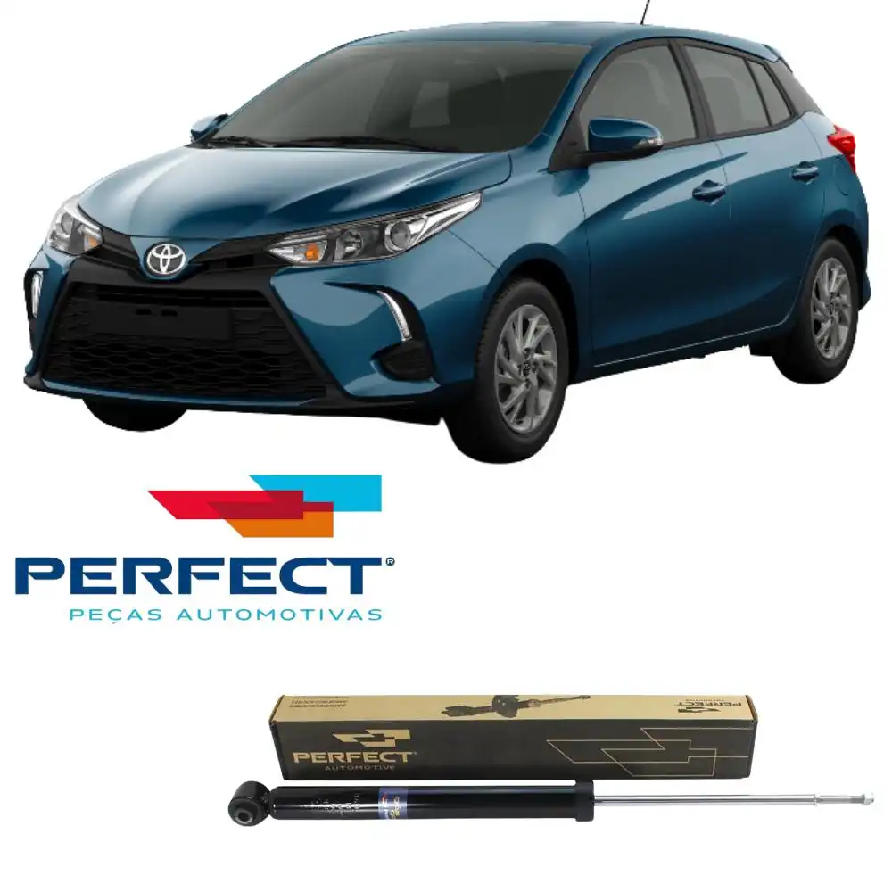 AMORTECEDOR TRASEIRO TOYOTA YARIS 2018 ACIMA