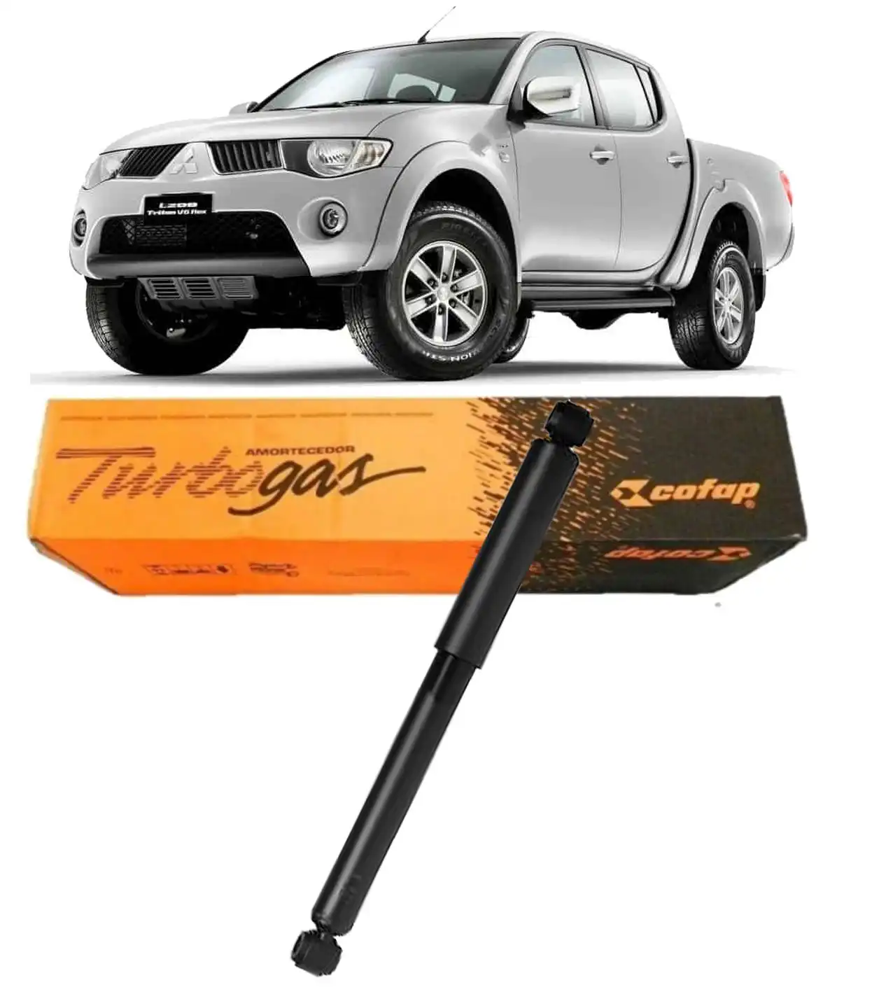 AMORTECEDOR TRASEIRO MITSUBISHI L-200 TRITON 2013 A 2020