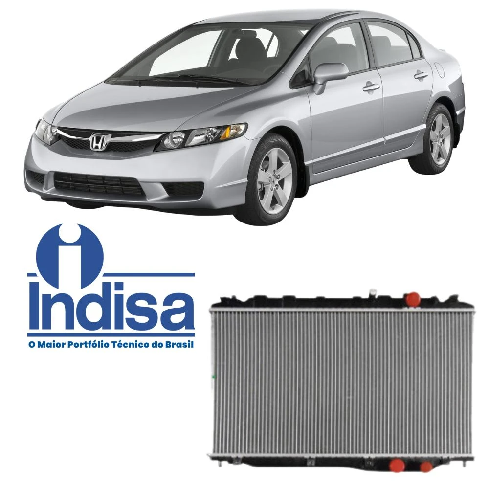 RADIADOR HONDA CIVIC 1.8 16V 06/12 AUTOMATICO/MANUAL