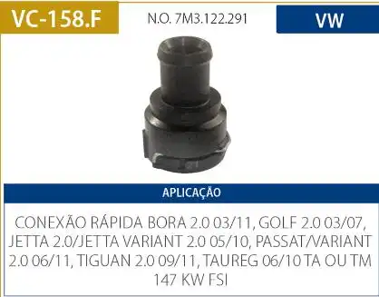 TUBO CONEXAO DAGUA GOLF 2.0 2003 A 2007 - SUPERIOR RADIADOR