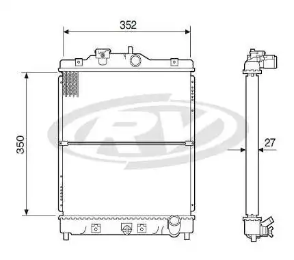 RADIADOR HONDA CR-V 2.0 2.4 07/11 MOTOR VTEC GASOLINA