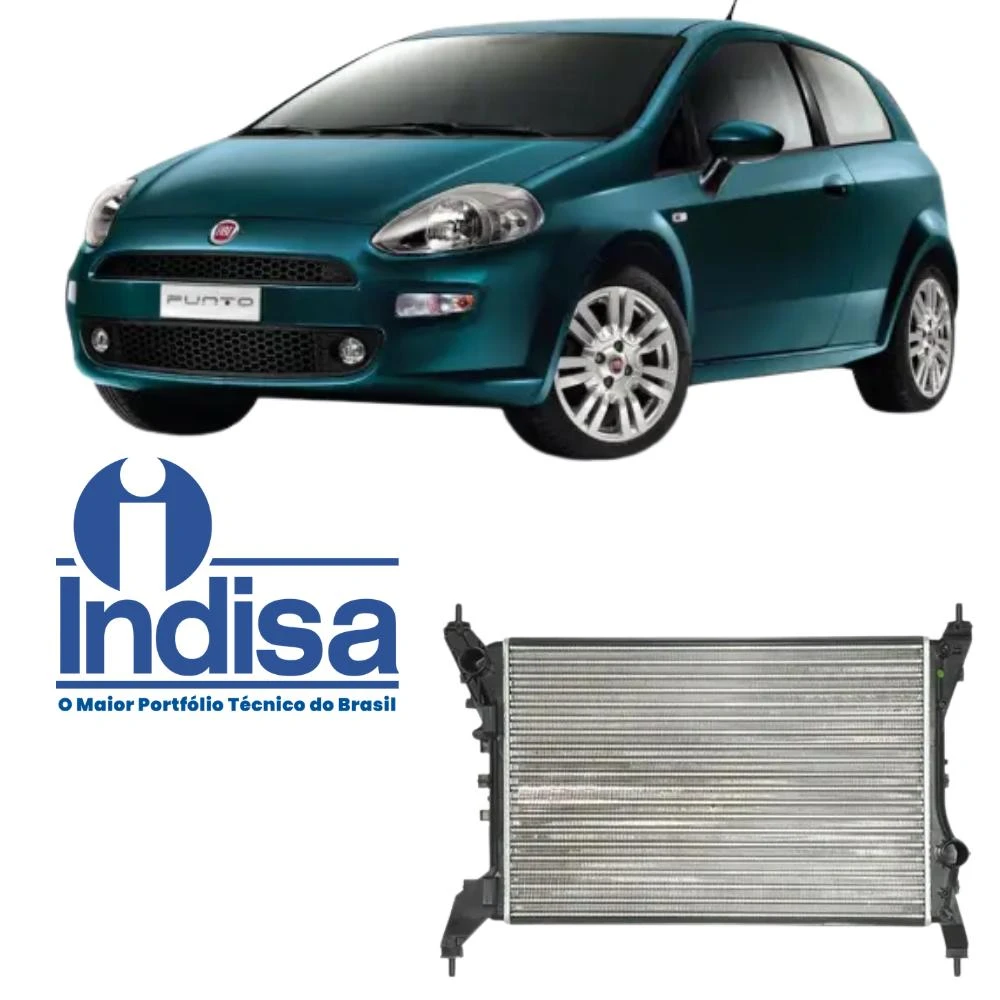 RADIADOR FIAT PUNTO 1.4 8V 2008 A 2017 SISTEMA DENSO