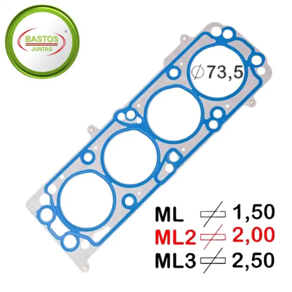 JUNTA CABECOTE CORSA 1.0 8V 1994 A 2009 METAL SOB MEDIDA