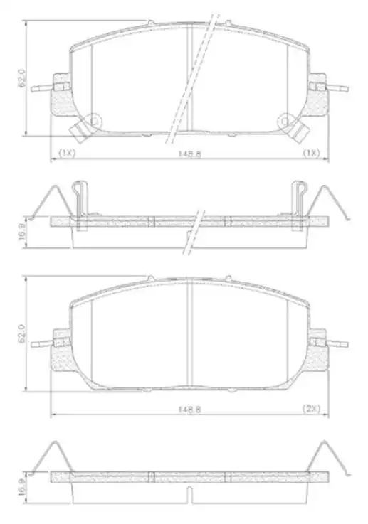 PASTILHA FREIO DINATEIRA CR-V 1.5 16V 2019 ACIMA CERAMICA