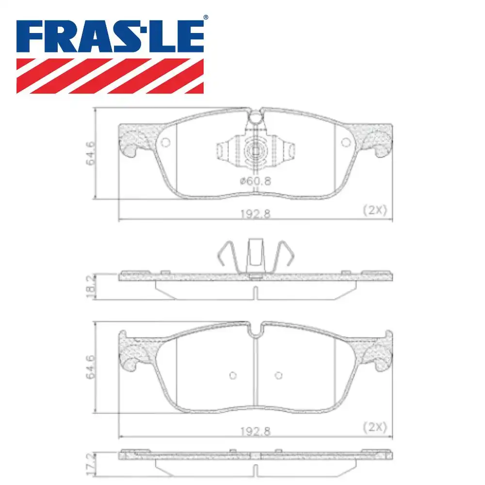 PASTILHA FREIO DIANTEIRA LAND ROVER EVOQUE 2016 ACIMA CERAM