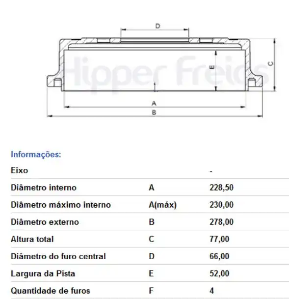TAMBOR FREIO TRASEIRO RENAULT SCENIC 1999 A 2010