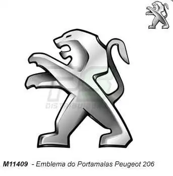 EMBLEMA TAMPA TRAS PEUGEOT 206