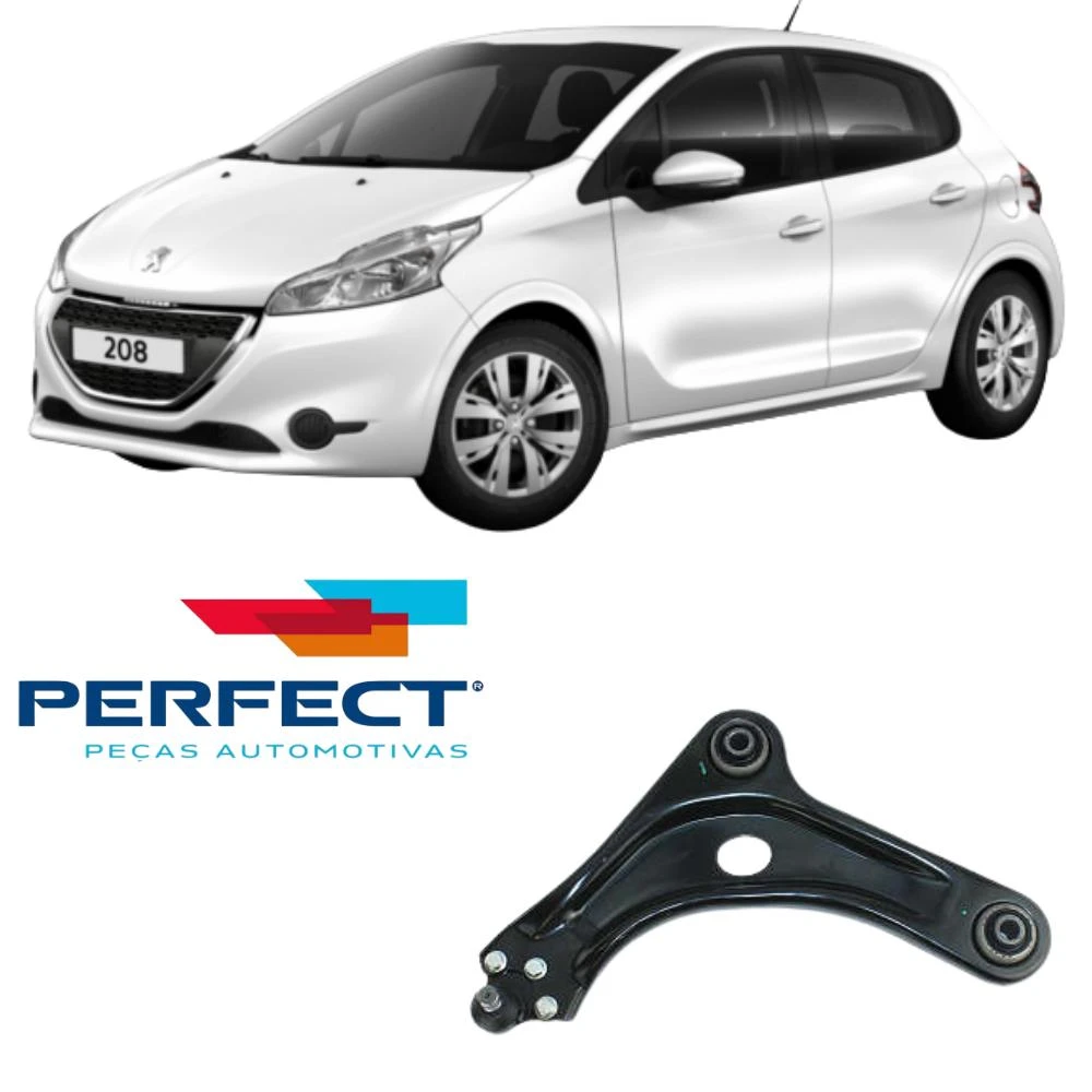 BANDEJA INFERIOR PEUGEOT 208 2013 A 2016 ESQUERDA COMPLETA