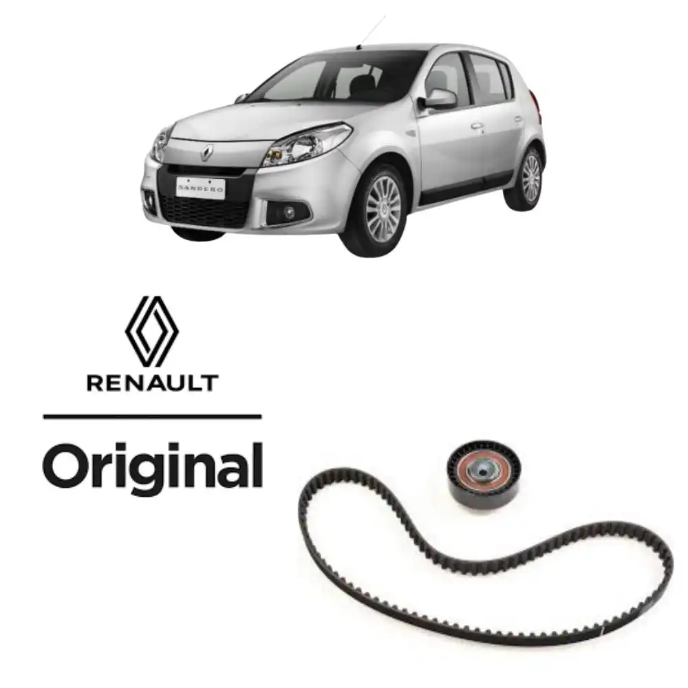 KIT CORREIA DENTADA SANDERO 1.6 8V 2010 A 2018