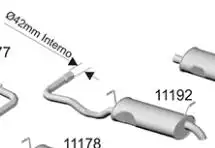 SILENC TRAS GOL GIII 1.0 8V 98/ SPECIAL (FINO PONTA P/BAIXO)