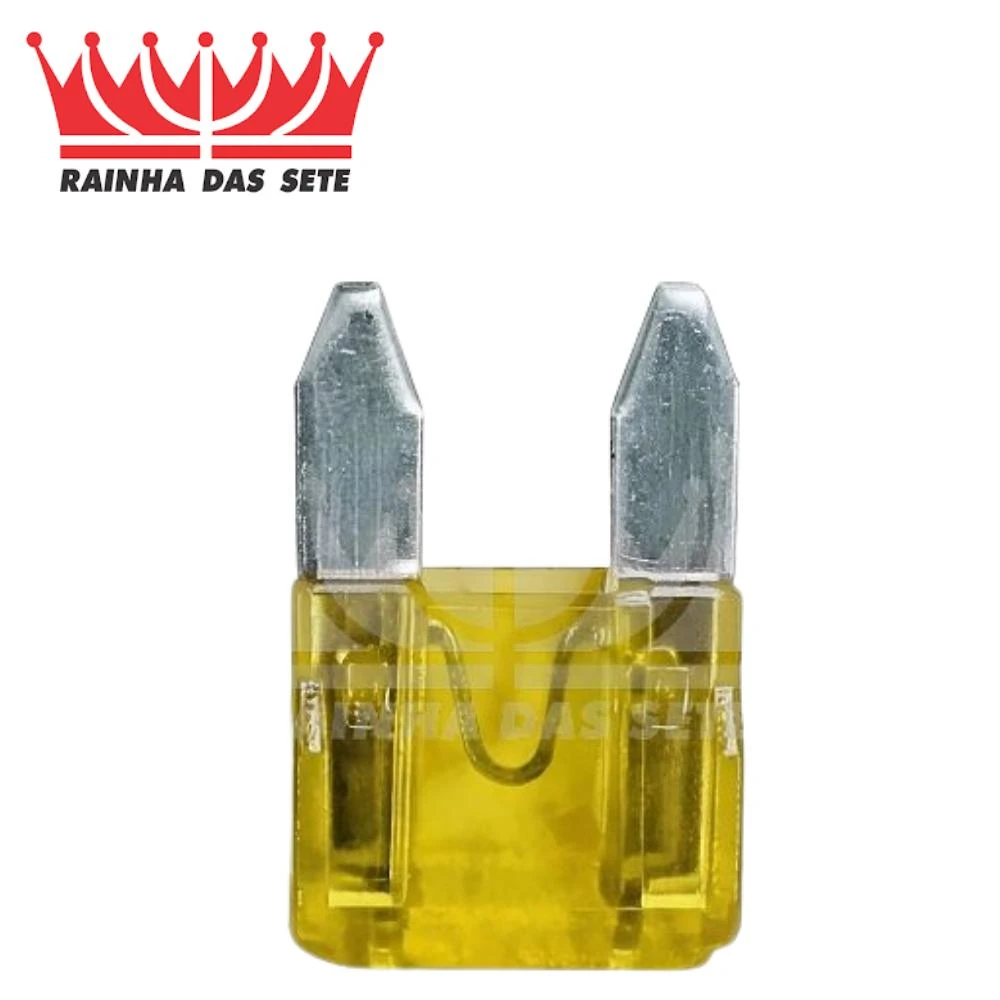 FUSIVEL MINI LAMINA AMARELO 20 AMP UNIVERSAL COM 10