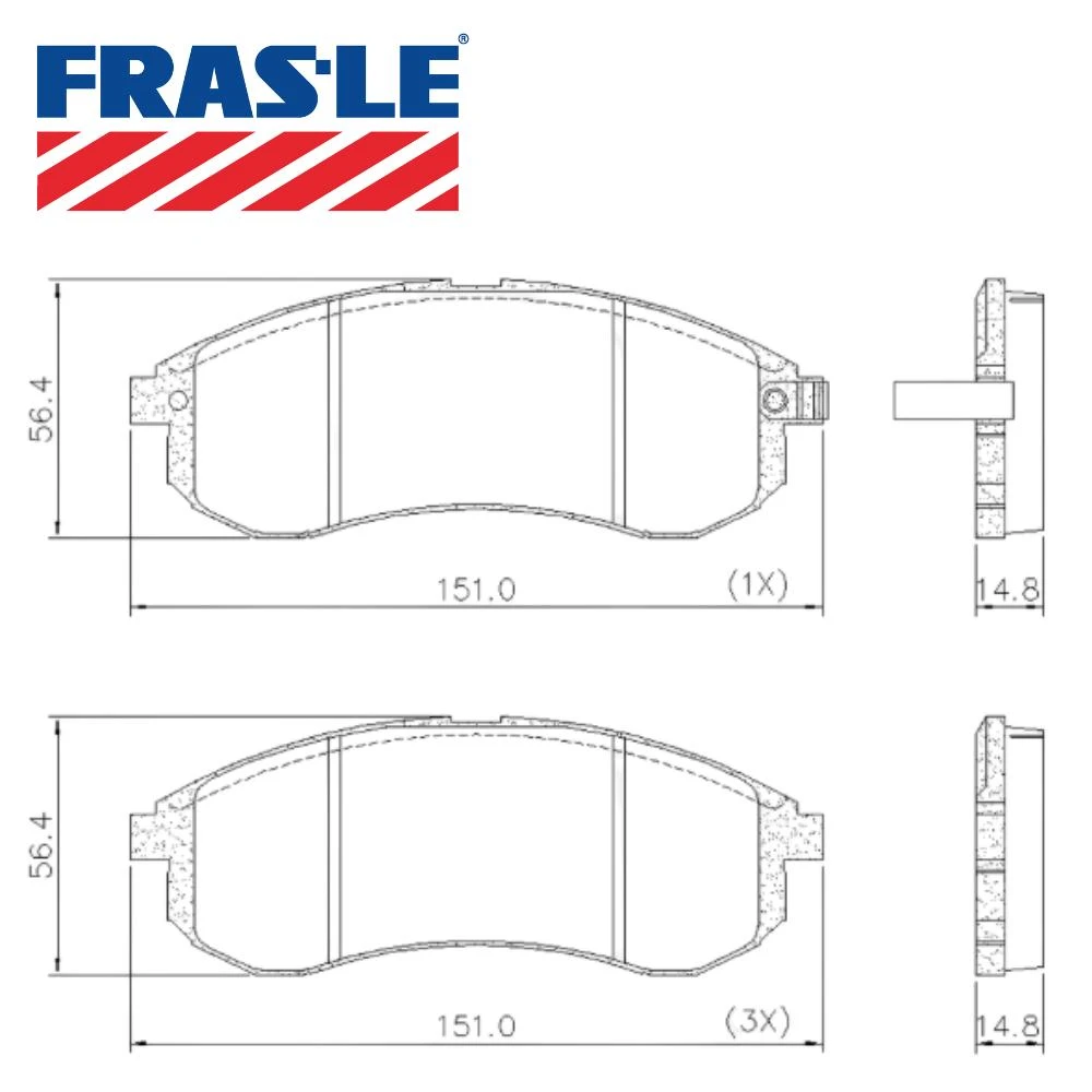 PASTILHA FREIO DIANTEIRA MITSUBISHI PAJERO SPORT 2004/