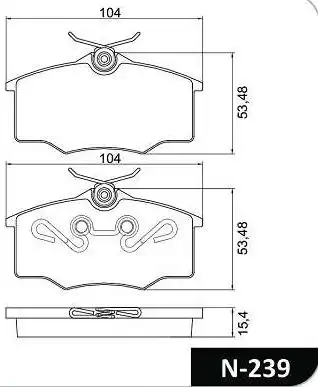 PASTILHA FREIO DIANTEIRA CORSA 1.0 1.4 1.6 1996 A 2000 VARGA