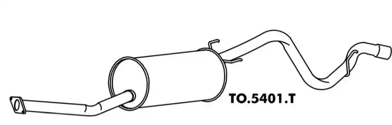 SILENC TRAS HILUX 2.5 2.8 1992 A 2005 CAB DUPLA DIESEL