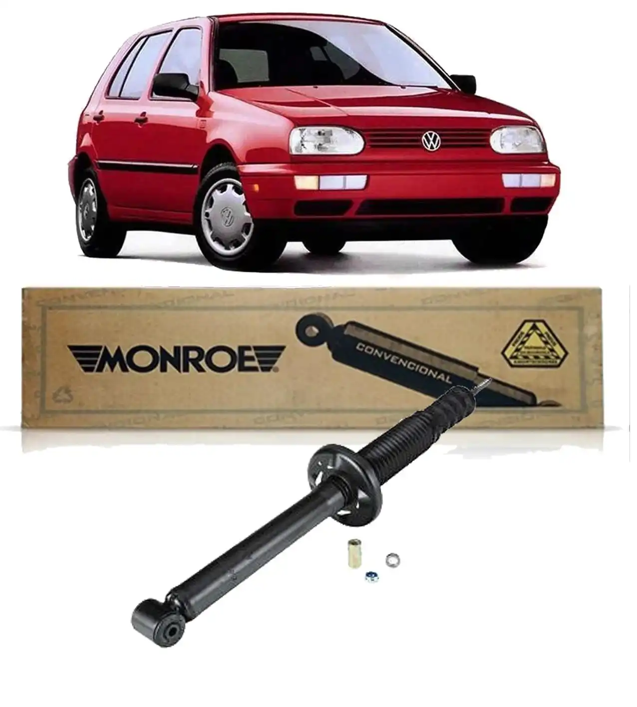 AMORTECEDOR TRASEIRO GOLF GL 1994 A 1998