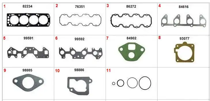 JUNTA MOTOR CORSA MERIVA MONTANA 1.8 8V SUPERIOR
