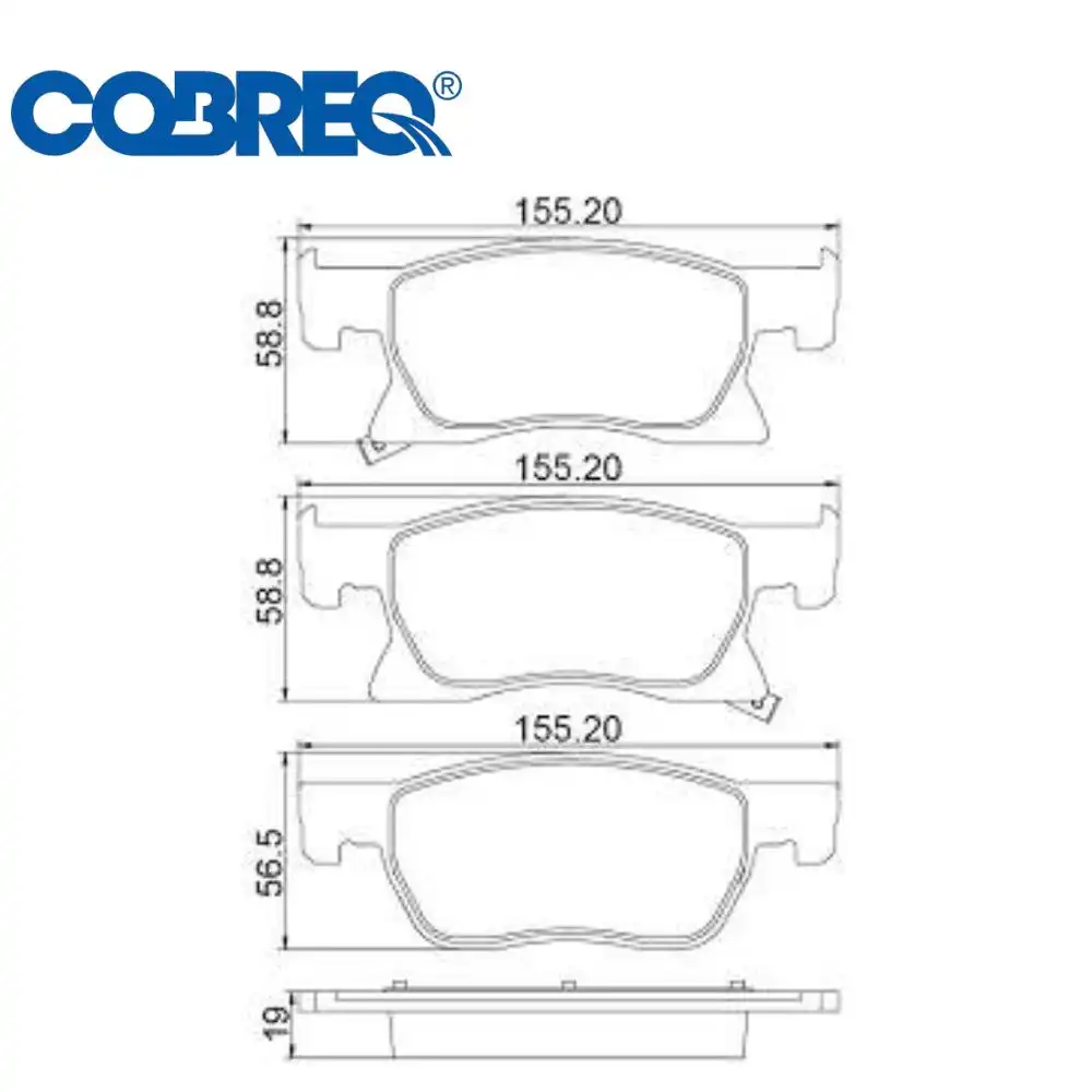 PASTILHA FREIO DIANTEIRA CRUZE 1.4 2017/ CERAMICA