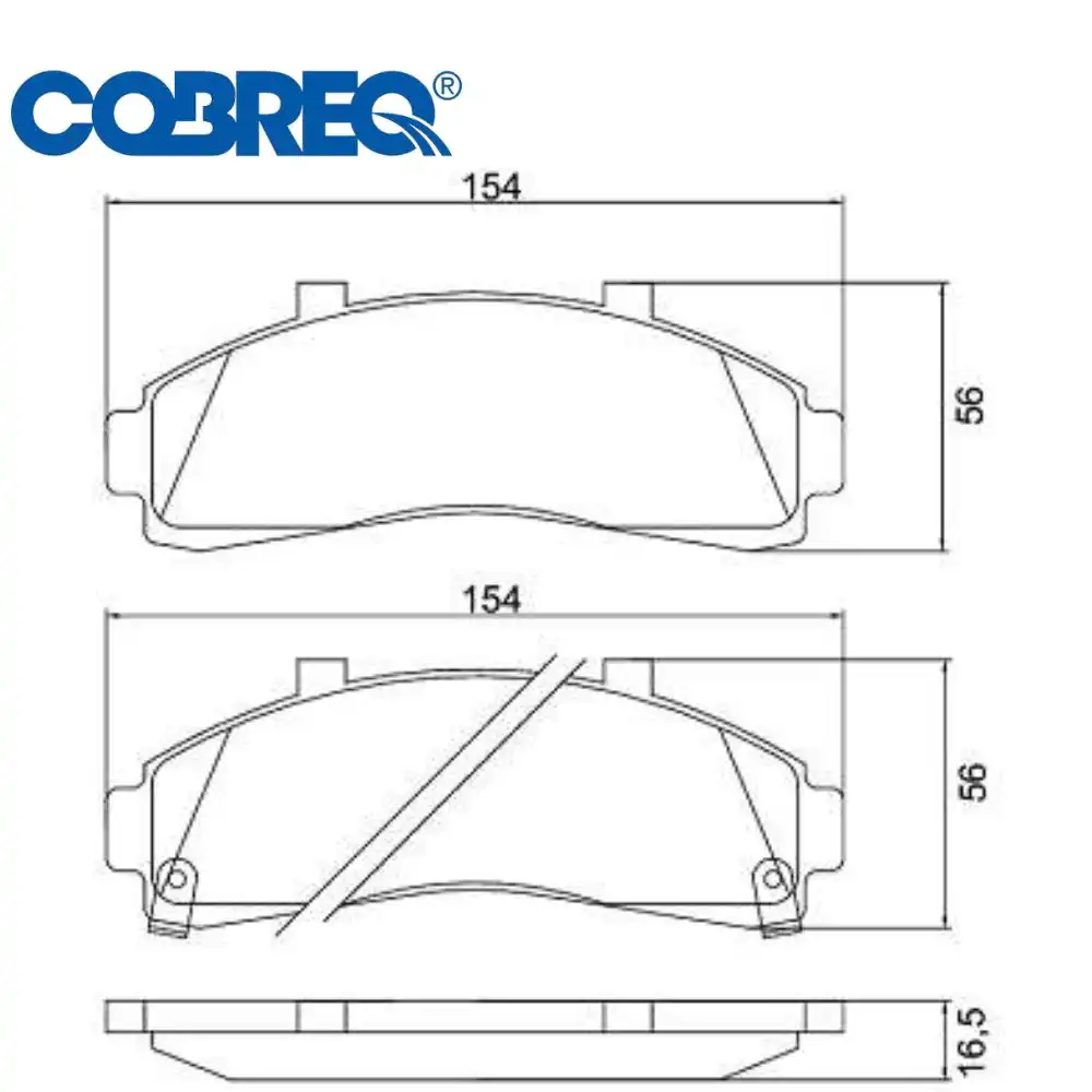 PASTILHA FREIO DIANTEIRA RANGER 1995 A 2007