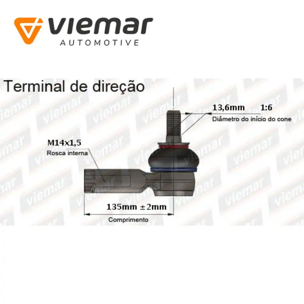 PONTEIRA DIRECAO COBALT ONIX PRISMA SPIN 2017/ ESQ