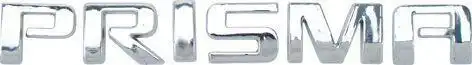 EMBLEMA TAMPA TRAS PRISMA 07/12 CROMADO