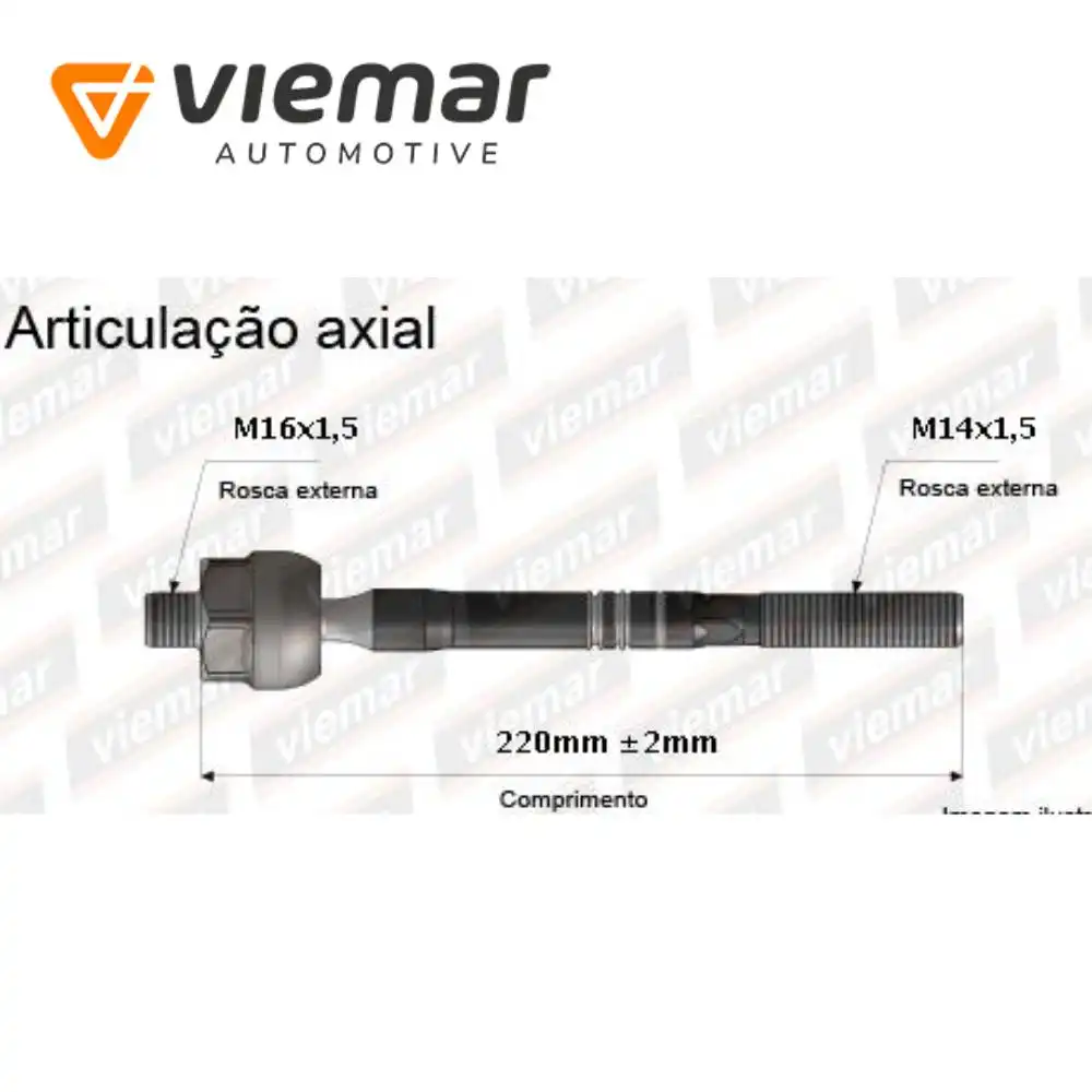 BARRA AXIAL EDGE 2015 A 2020 DIR ELETRICA