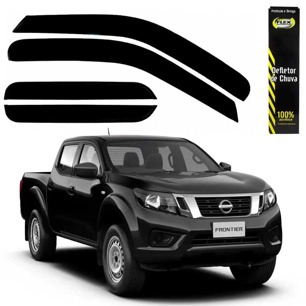 CALHA CHUVA NISSAN FRONTIER 2017 A 2022 4PTAS