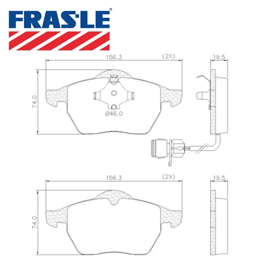 PASTILHA FREIO DIANTEIRA GOLF 1.8 20V 1999 A 2007