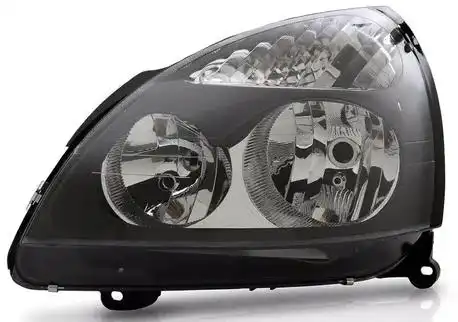 FAROL RENAULT CLIO 03/12 ESQ MASCARA NEGRA