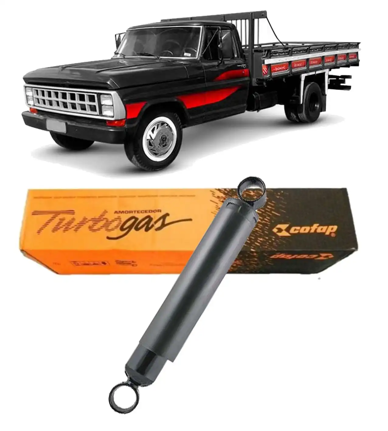 AMORTECEDOR TRASEIRO F-4000 F-2000 F-350 1972 A 1995