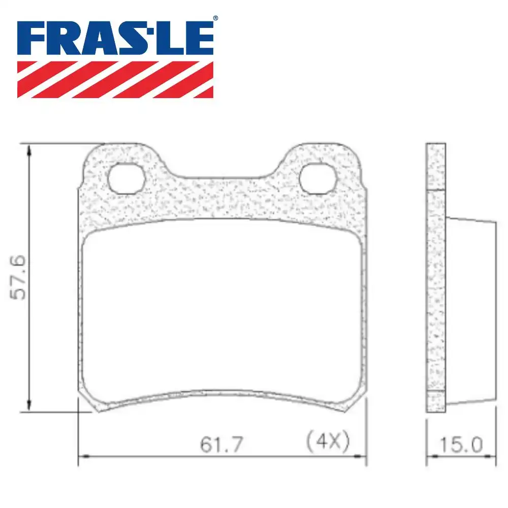 PASTILHA FREIO TRASEIRA VECTRA 1993 A 1996