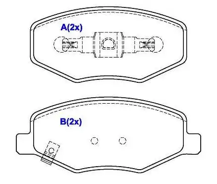 PASTILHA FREIO DIANTEIRA CHERY FACE 1.3 16V 2010 ACIMA