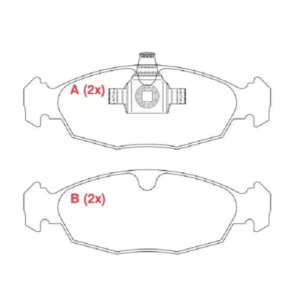 PASTILHA FREIO DIANTEIRA CORSA 1.0 2010/