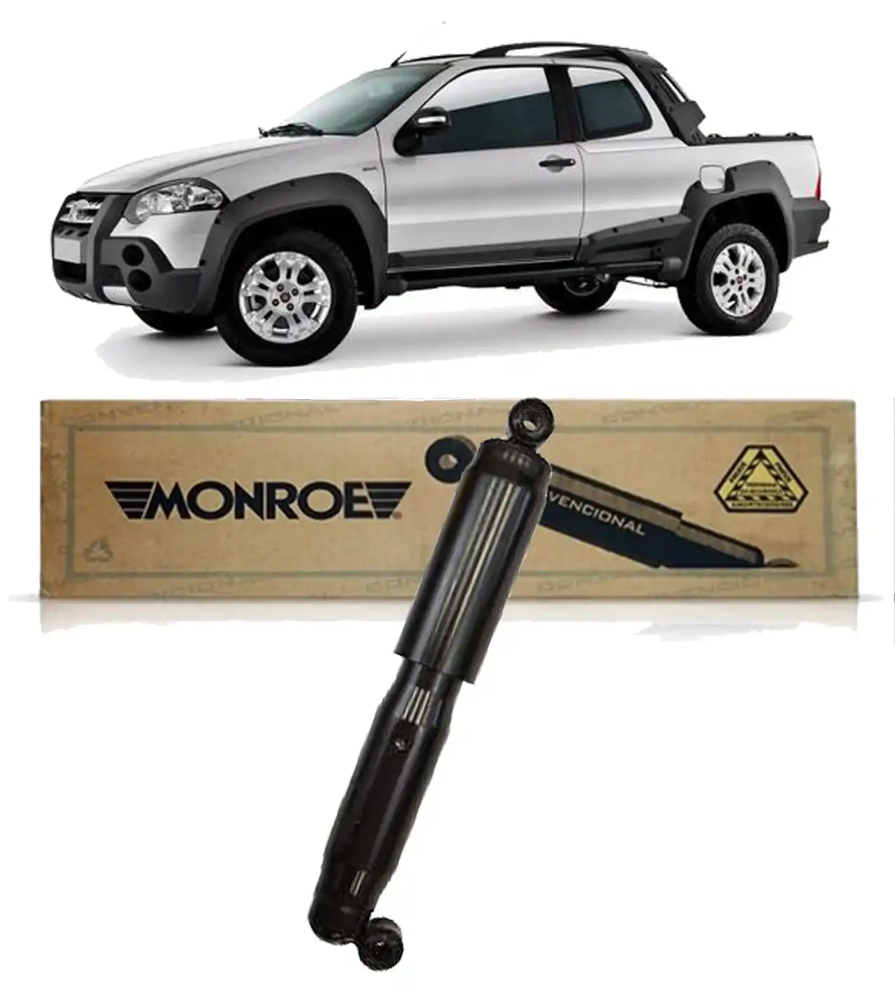 AMORTECEDOR TRASEIRO STRADA ADVENTURE LOCKER 2008 A 2020