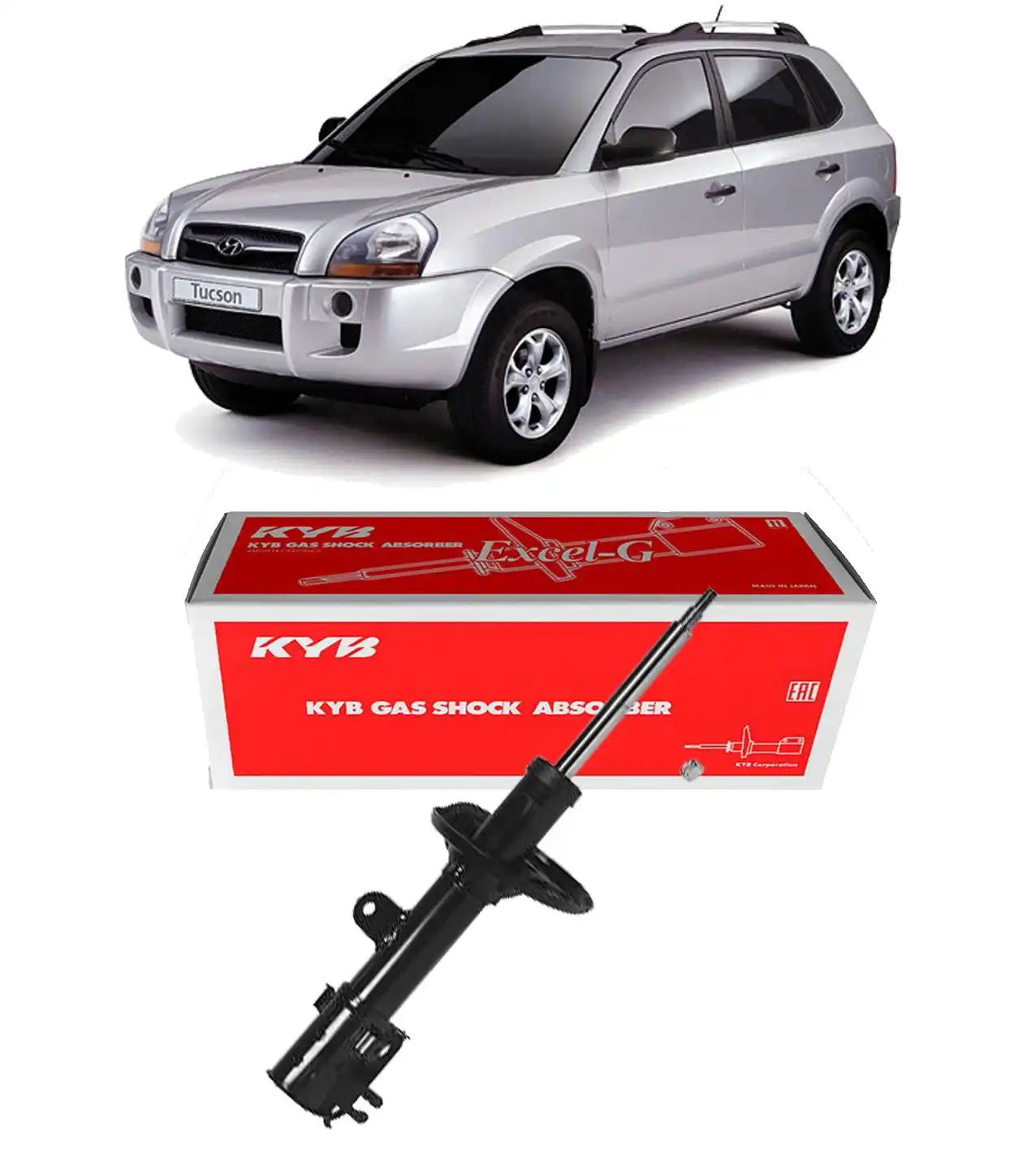 AMORTECEDOR DIANTEIRO HYUNDAI TUCSON 2005 A 2015 ESQUERDO