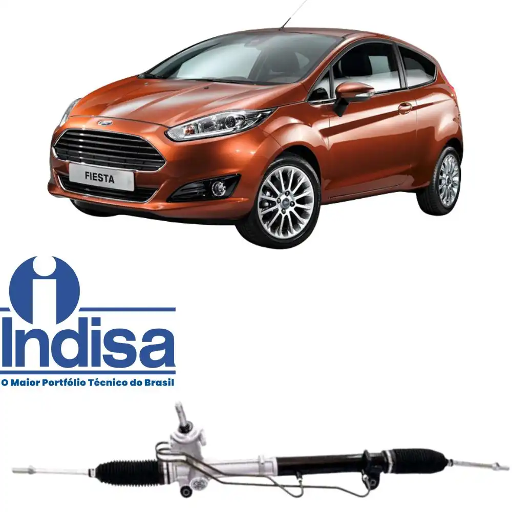 CAIXA DIRECAO FIESTA 2003 A 2012 HIDRAULICA C/BARRA AXIAL