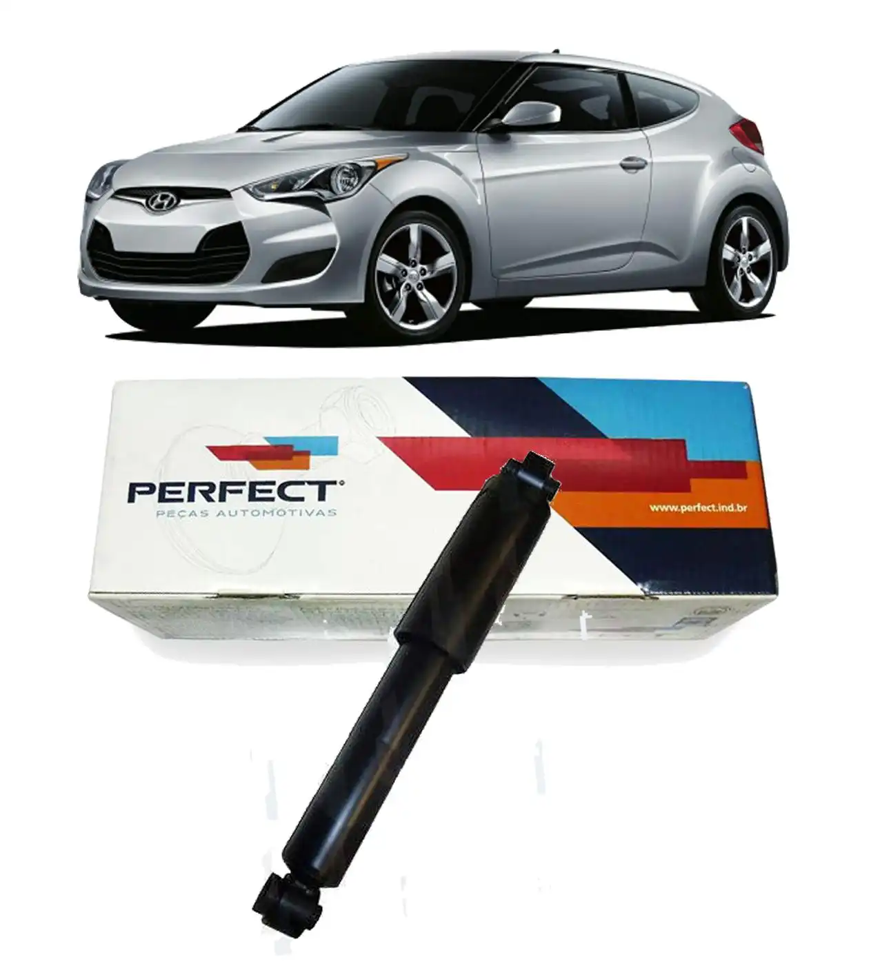 AMORTECEDOR TRASEIRO HYUNDAI VELOSTER 1.6 16V 2011 A 2014