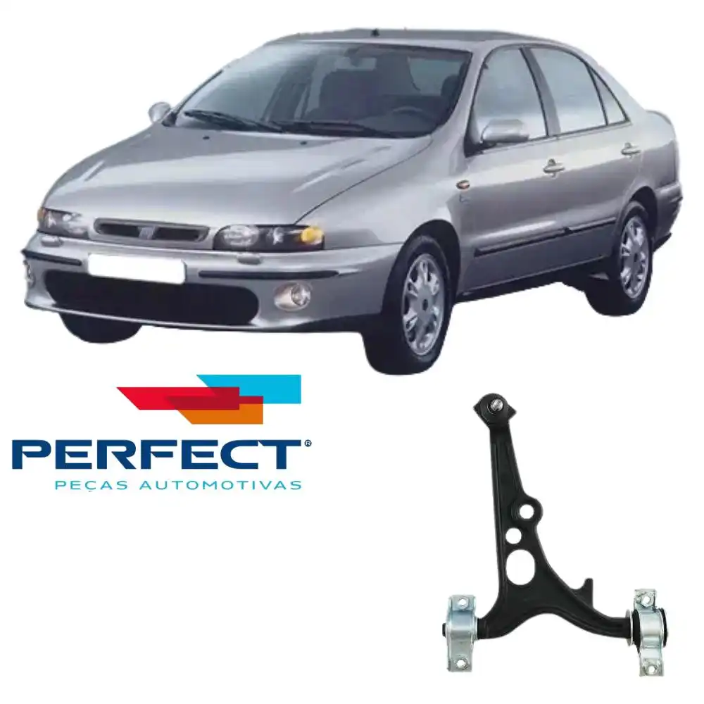 BANDEJA DIANTEIRA FIAT MAREA 1998 A 2007 DIREITA COM PIVO