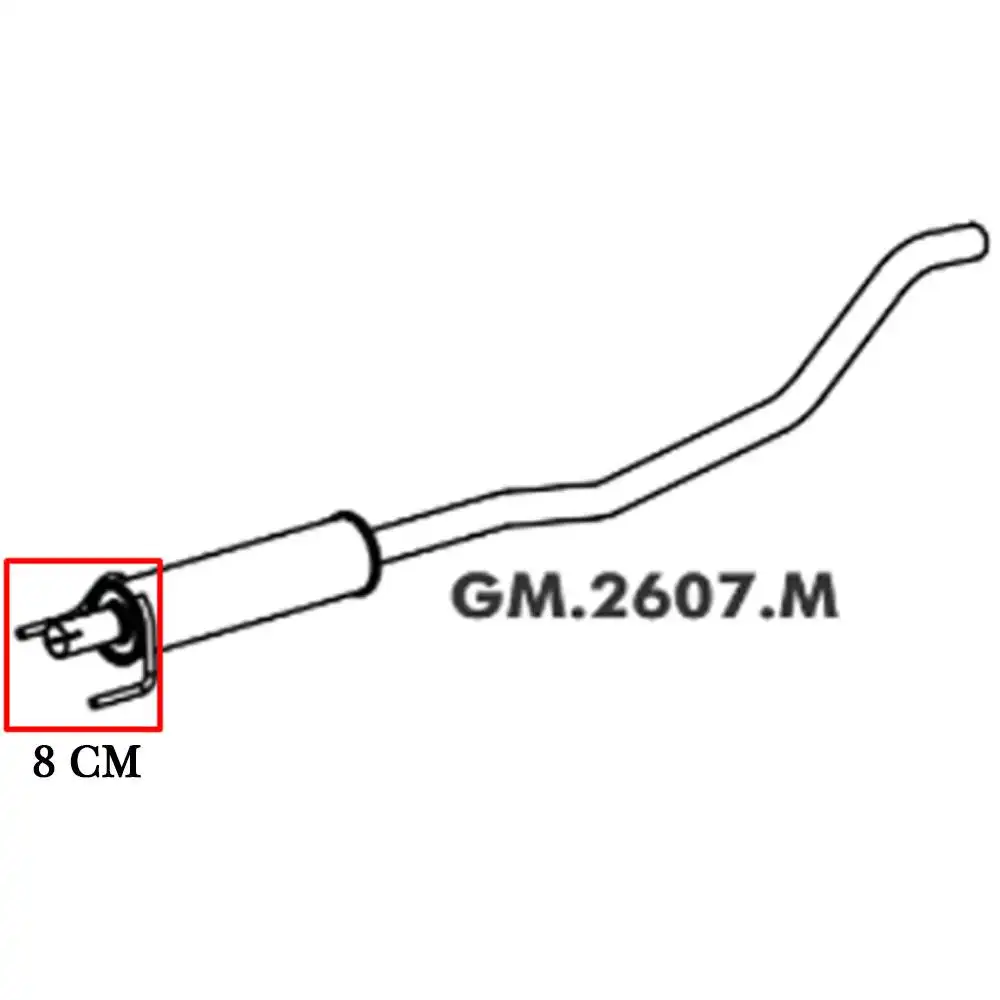 SILENC INTERM CORSA 1.0 1.4 02/ SEDAN/HATCH